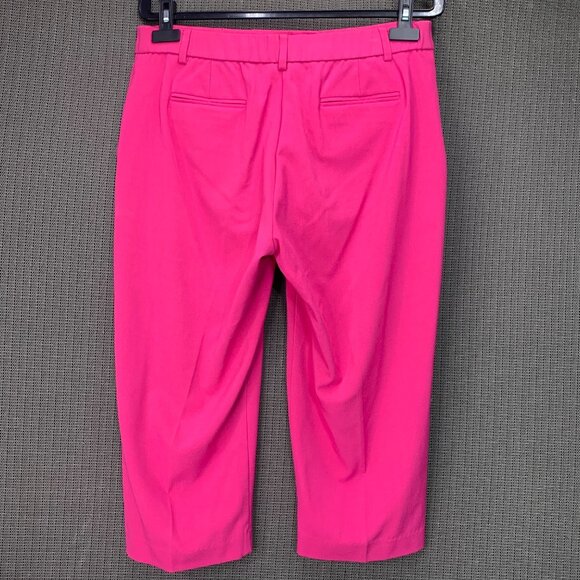 Briggs New York Womens Size 12 Pink Cropped Dress Pants - Picture 2 of 8
